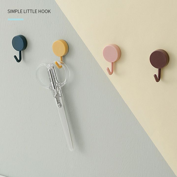 10pcs%20Mini%20Self%20Adhesive%20Wall%20Hooks%20Strong%20Bearing%20Bathroom%20Door%20Kitchen%20Household%20Towel%20Hanging%20Key%20Holder%20Plastic%20Hanger%20-%20Image%206