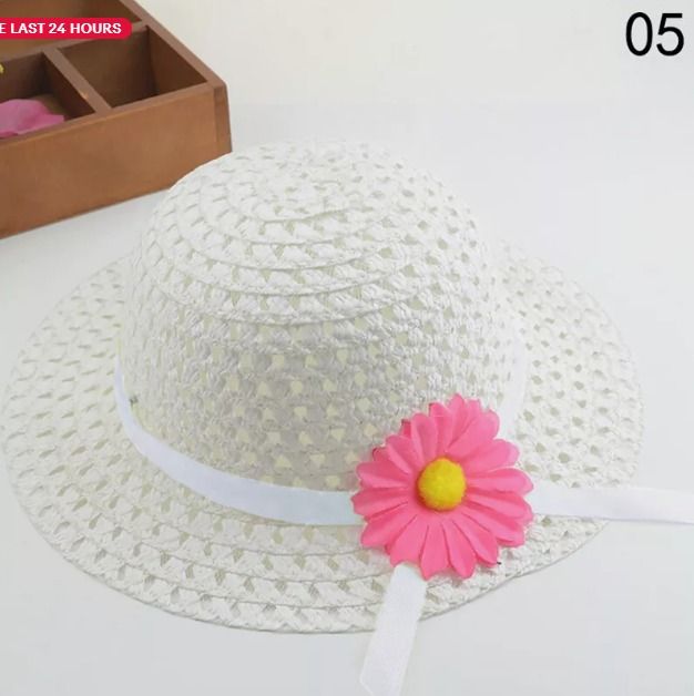 Girls%20Kids%20Straw%20Hat%20%20Cute%20Flower%20Summer%20Beach%20Outdoor%20Sun%20Hat%20-%20Image%206