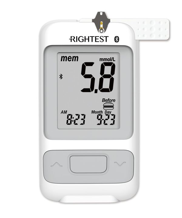 Bionime%20700s/Sb%20Blood%20Glucometer%20with%2010%20Test%20Strips%20-%20White%20Taiwan%20-%20Image%203