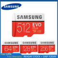100% Original SAMSUNG EVO Plus Memory card 64gb 128gb 256GB 512GB Class10 UHS-1 100MB Micro SD Cards U3 4k MicroSDXC TF Card for Smartphone. 