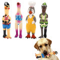 Pets Dog Toys Screaming Chicken Squeeze Sound Toy Rubber Pig Duck Squeaky Chew Bite Resistant Toy Puppy Training Interactive.