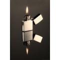 Refillable Long Lasting STEEL Body Zippo Lighter Silver. 