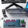 AULA F3001 Backlit 87 Keys Wired/Wireless/Bluetooth Three Model Mechanical Gaming Keyboard. 