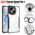 2 in 1 Tecno Spark Go 1 Shockproof Phone Case for Spark Go 2025 2024 2023 Screen Protector POP 9 8 Anti-Spy Privacy Tempered Glass. 