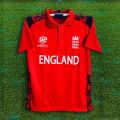England T20 World Cup Jersey 2026/27 Half Sleeve Coller Polo Cricket Jersey For Men - England Cricket Jersey 2026. 