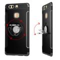 For Huawei P9 Plus Phone Case, Luxury Magnetic Armor Silicone Case Cover Metal Ring Hard Case  Casing. 