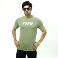 TORR DARK GREEN100% COTTON MEN'S WEAR T-SHIRT. 