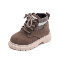 Boys' British Style Martin Boots 2024 Fall/Winter Children's Soft Sole Anti-slip Single Boots Girls Fashion and Versatile Casual Booties. 