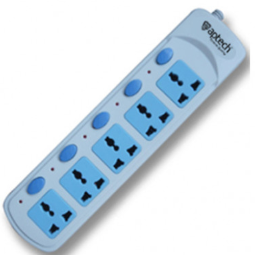 Aptech AP-453 2 Meter 3 Pin 5 Port Power Strip / Multiplug