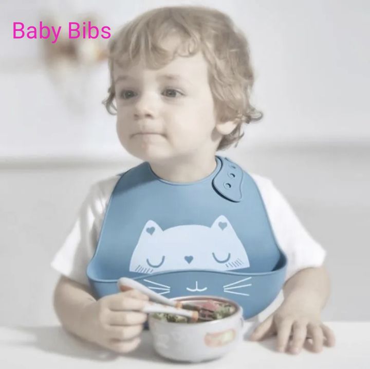 Silicone Baby Bibs with Food Catcher | Daraz.com.bd