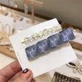 Heart Small Hairclip Blue Pink Color Side Hairpin For Women Fashion Korean Simple Style Bangs Clip Hair Accessories.