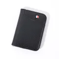Large Capacity Flip Card Bag Pocket Wallet Multi-Function Card Holder  Purse Portable Durable Black Ultra-Thin Simple Leather Men. 