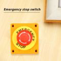 2Pcs Red Mushroom Emergency Stop Shut Off Push Button Switch No. 
