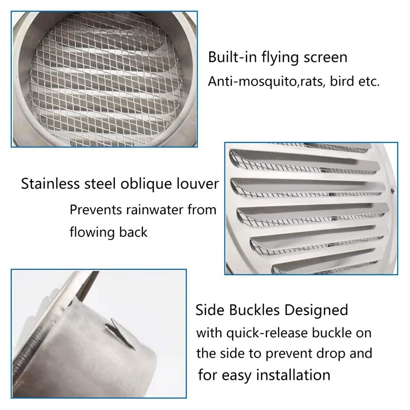 thumbnail image 2 of Prostko Ltd Galvanised Steel Air Vent Grille – 200mm X 100mm – Fly Screen & Louvre 2 of 5