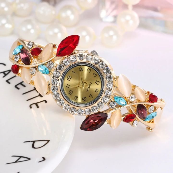 Women%20Watch%20Alloy%20Crystal%20Bracelet%20Flower%20Wrist%20Watch%20Women%20Clock%20Quartz%20Watches%20With%20Rhinestone%20Quartz%20Bracelet%20Watch%20-%20Image%204
