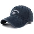 Unisex California 1987 Embroidered Black Cap Y2k Snap Back Hat Male Female Vintage Washed Cotton Baseball Hats for Women Men.