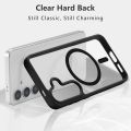 Back Cover Case for Samsung Galaxy A27 5G | Anti Yellow | Mag-Safe | Transparent & Black Mobile Phone Case Cover for Samsung Galaxy A 27 5G / A27 5+G | TPU Transparent & Black Back Cover.