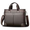Baoding Baigou Leather Texture Men's Handbag, Business Bag, Briefcase, Men's Casual Crossbody Bag.