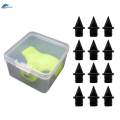 12x Track Spikes Alloy Steel Spikes Short Running Shoes Outdoor Accessories Durable 6.4mm Black. 