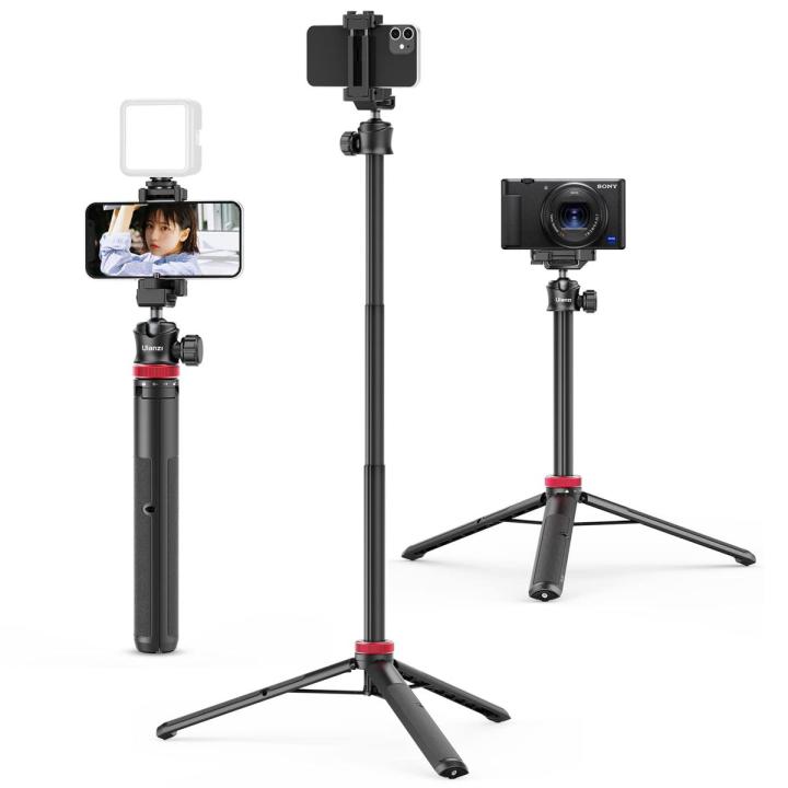 ULANZI%20MT-44%20Extendable%20Tripod%20Selfie%20Stick%20Phone%20Holder%20Clip%20Vlog%20Mount%20For%20Smartphone%20DSLR%20Go%20Pro%20Cameras%20-%20Image%202