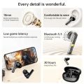 Awei T88 True Wireless Bluetooth Earphone 10mm Moving Coil Super Bass Spatial Sound Effects Earbuds 30 Hours Of Playback Time Ergonomic Design Gaming Headset. 