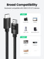 Ugreen HDMI 2.1 Cable Ultra High-speed 8K@60Hz eARC 48Gbps HDR Dolby Vision HDCP 2.3 Thin Slim Lead for Xiaomi Mi Box PS5 HDMI Splitter Cable HDMI Dolby Vision 48Gbps HDMI for Computer Projector. 