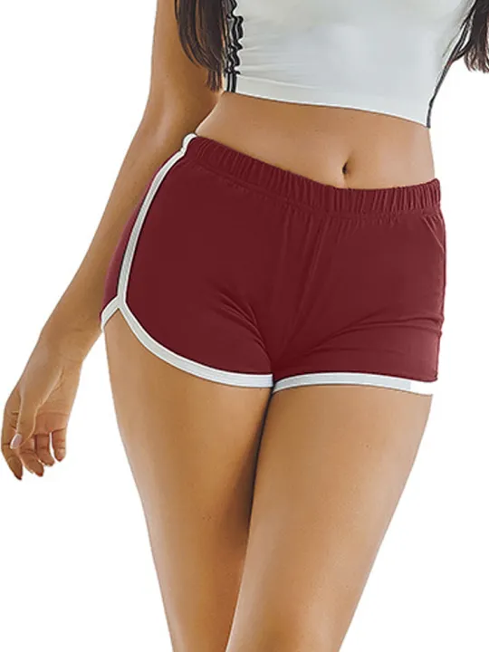 Women%20Mid%20Waist%20Shorts%20Pants%20New%20Candy%20Color%20Slim%20Fit%20High%20Stretchy%20Short%20Female%20Tight%20Shorts%20Casual%20Lady%20Elastic%20Waist%20Pants%20-%20Image%202