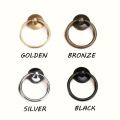 【Limited edition】 4pcs Circular Handle DrawerZinc Alloy Hanging Ring Dressing Table Drawer Knob Cabinet Door Handle Hardware Pull Ring. 