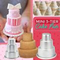 Mini 3 Tier Cake Mold Pan, Cake Pan Creative Party Pudding. 
