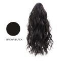 40CM Synthetic Ponytail Extension Wavy Curly Hair Claw Clip on Ponytail Hair Extension Heat-Resistant False Hairpiece.