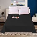 1Pc Thick 100% Cotton Flat Sheet Solid Color High Quality Bed Sheet Various Sizes Can Be Customized. 