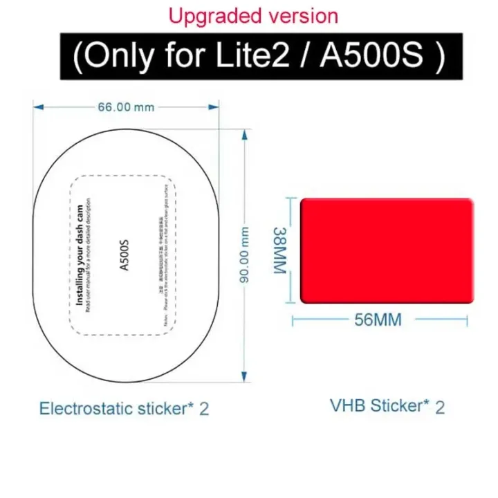 For%2070mai%20Dash%20Cam%20Pro%20Plus%20A500S%20Accessory+%20Rear%20Cam%20Accessory%20Set%20Static%20Sticker%203M%20Glue%20,Car%20DVR%20special%20accessories%20-%20Image%207