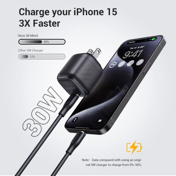 VOLTME%20Revo%2030%20Mini%202%20Wall%20Charger,%2030W%20GaN%20III%20Fast%20Charging,%20Type-C%20PD%203.0,%20PPS,%20Compact%20Power%20Adapter%20for%20iPhone,%20Samsung%20&%20Pixel%20-%20Image%206