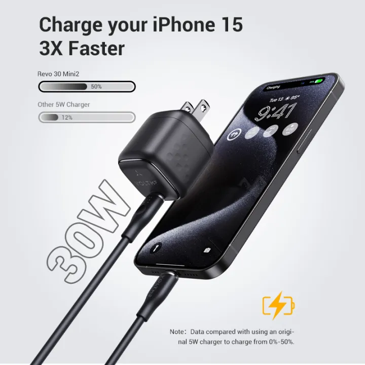 VOLTME%20Revo%2030%20Mini%202%20Wall%20Charger,%2030W%20GaN%20III%20Fast%20Charging,%20Type-C%20PD%203.0,%20PPS,%20Compact%20Power%20Adapter%20for%20iPhone,%20Samsung%20&%20Pixel%20-%20Image%206