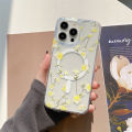 【Solo Yolo】Applicable iPhone15pro Double-Layer Printed Magnetic Shell Apple 14pro max Transparent Phone Case magsafe. 