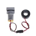 Ammeter 22.5mm Square Panel LED Digital Ampere Meter Current Meter Indicator Light With CT, 0-100A, Five available color - Kings Trading.