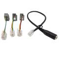 4P4C RJ9,3.5mm Smartphone Headset to RJ9 Adapter Cable Converter.