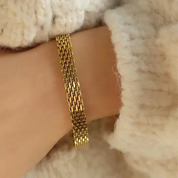 Gold%20Plated%20Titanium%20Steel%20Watch%20Belt%20Stacking%20Bracelet%20Necklace%20For%20Women%20Occident%20Metal%20Texture%20Bracelet%20Collar%20Jewelry%20Gifts%20MIO%20Super%20Store%20-%20Image%202