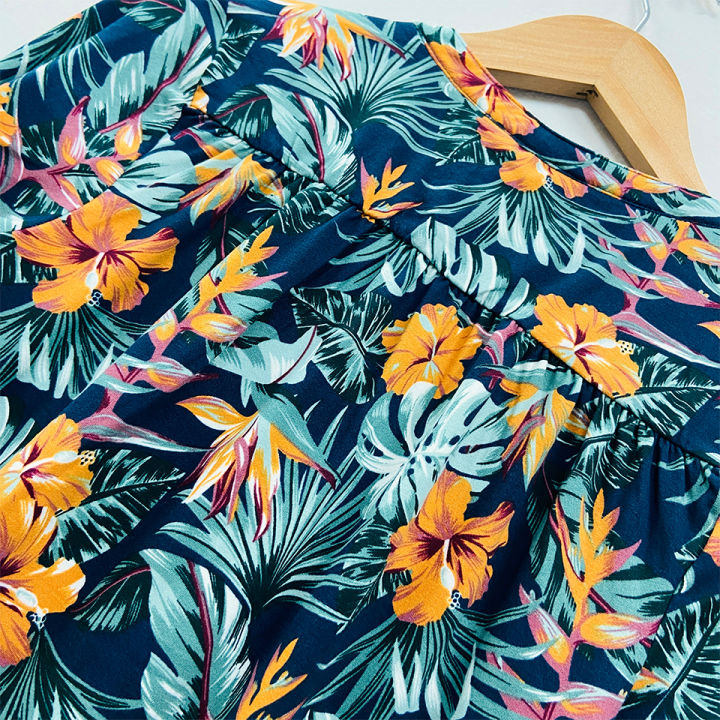 Ladies%20Three%20Quarter%20Sleeve%20Soft%20Floral%20Casual%20Tops%20From%20Levin%20-%20Image%205