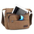 New Fashion Men Canvas Crossbody Shoulder Messenger Bags Man Cross Body Bag Casual Multi Function Portable Male Bags. 