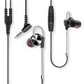 QKZ DM10 (Original) Zinc Alloy Metal Earphone - Black.