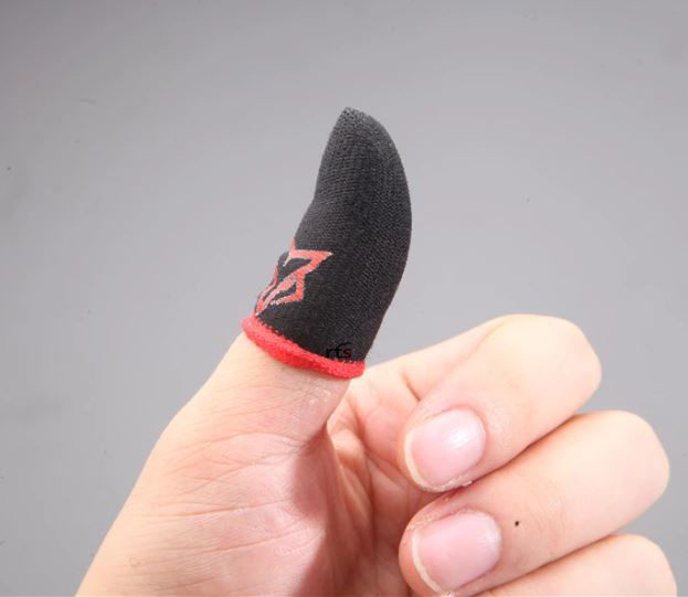 Cyber%20Fox%201%20Pair(2%20Pcs)%20Breathable%20Mobile%20Finger%20Sleeve%20/%20Sweatproof%20Gloves%20For%20Mobile%20Gaming%20-%20Black%20/%20Finger%20Grip%20For%20Gaming%20-%20Finger%20Sleeve%20-%20Image%203