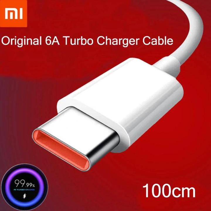 Xiaomi USB Type C Cable 6A Super Fast Charging Data Cable Durable TPE USB A To USBC Charge cable