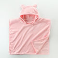 Card with Hooded Bath Towel for Children Coral Fleece Bathrobe Super Soft Absorbent Children Baby Bath Towel Children's Cloak. 
