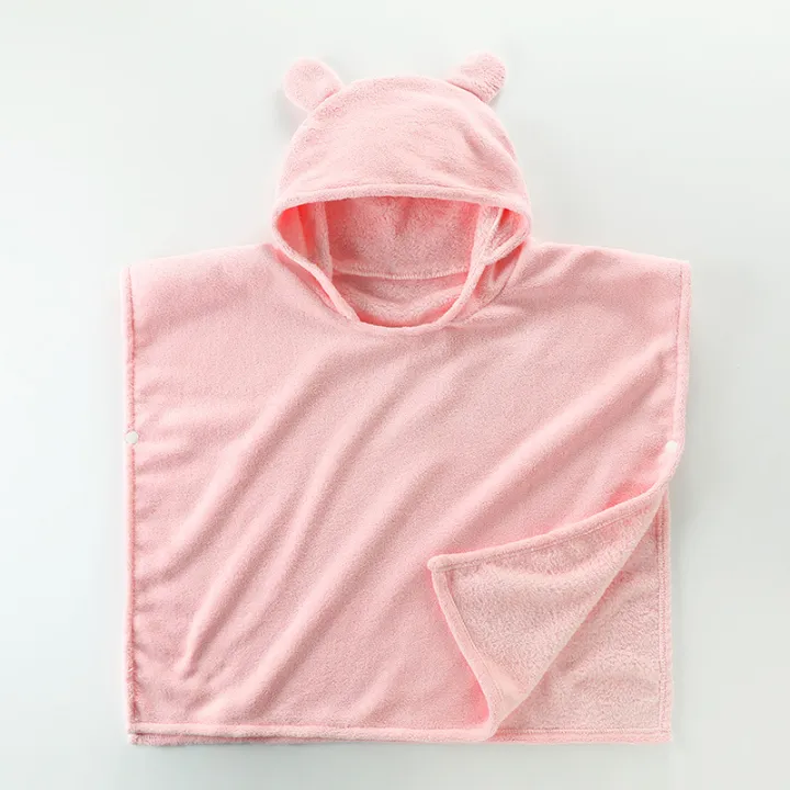 Card%20with%20Hooded%20Bath%20Towel%20for%20Children%20Coral%20Fleece%20Bathrobe%20Super%20Soft%20Absorbent%20Children%20Baby%20Bath%20Towel%20Children's%20Cloak%20-%20Image%204