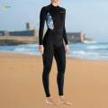Adults Women Wetsuit Quick Drying Full Body Front Zip Diving Suit for Water Sports.
