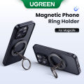【New】UGREEN Magnetic Phone Ring Holder For Magsafe iPhone 15 14 13 Pro Xia mi Samsung Huawei Aluminum 360° Rotation MobilePhone Stand.