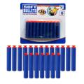 20 Pcs Nerf Refill Darts Soft Bullet Elite Series 72x12 mm -Blue. 