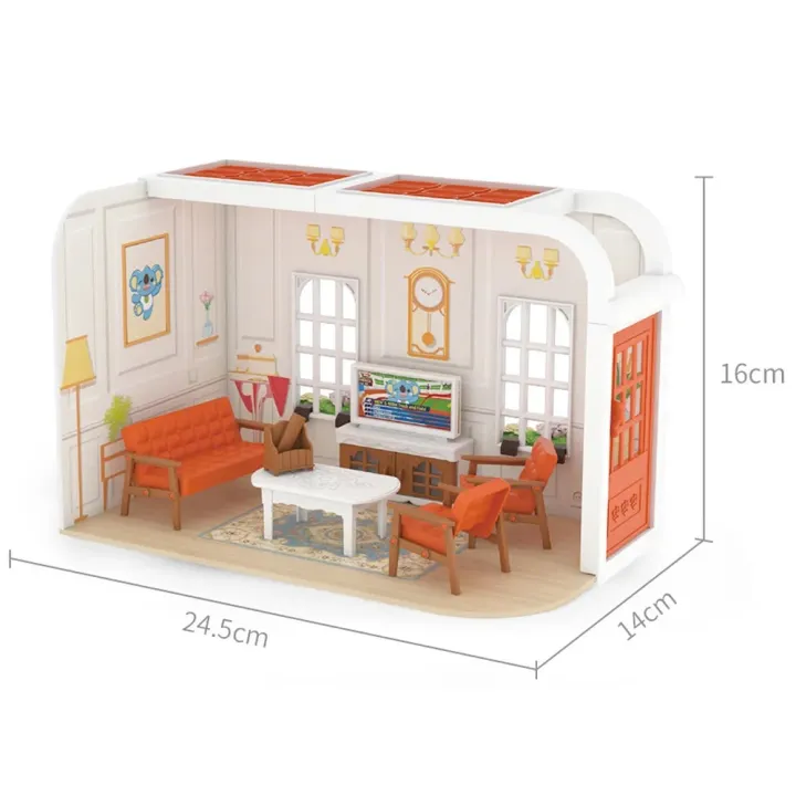 Koala%20Kitchen%20DIY%20Scene%20Miniature%20Furniture%201/12%20Sunshine%20Villa%20Model%20Bunny%20Cooking%20Toys%20House%20For%20Dollhouse%20Girl%20Birthday%20Gift%20-%20Image%205