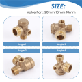 1 Three-Way Air Compressor Check Valve Direct Connection Air Compressor Check Valve,Valve Port: 20mm 16mm 10mm.